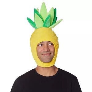 Pineapple Hat Costume Halloween Party Unisex Food Hawaiian Theme